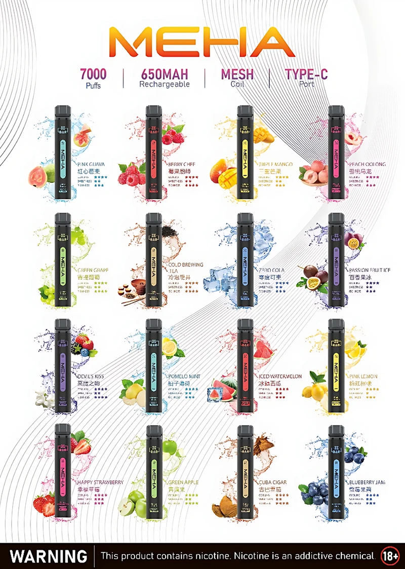 Meha Xbar 7000:魅嗨小黑條 7000口,Mesh Coil 網狀芯與 Type-C 快充長效體驗(图1)